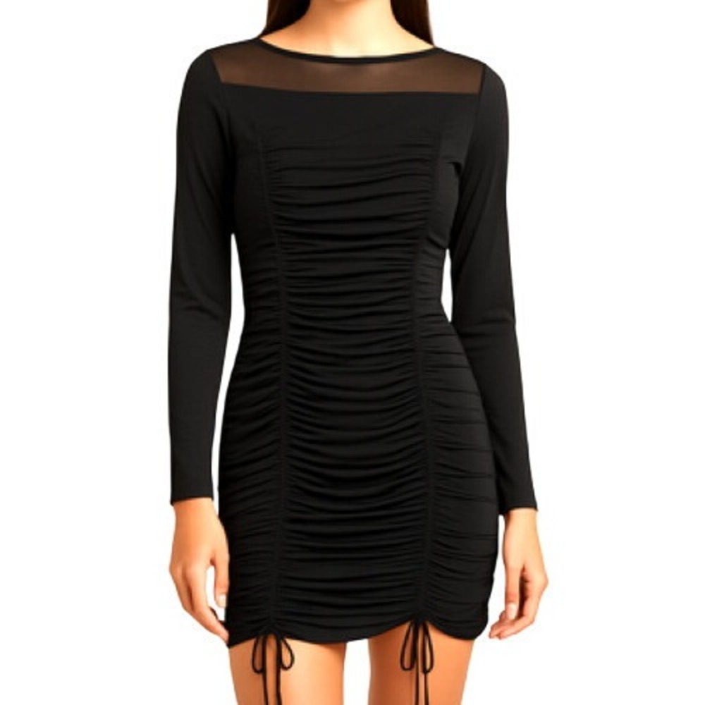 Iris Sleeveless Black Dress Size‎ L Casual Knee Length Pullover Style Lq